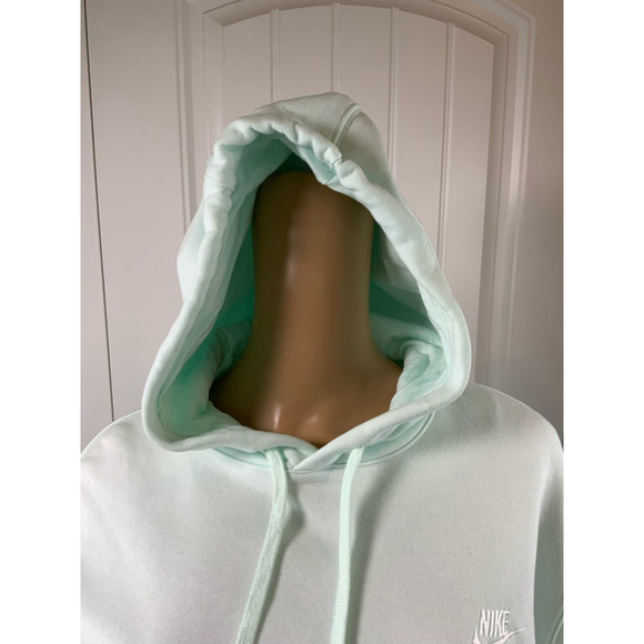 Nike Womens Hoodie Sz Lg Green Embroidered Logo Kangaroo Pocket Outdoor Gorpcore - Picture 3 of 13